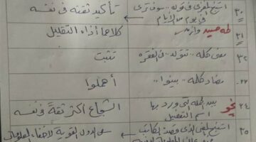 نموذج حل امتحان العربي للصف الثالث الثانوي 2025