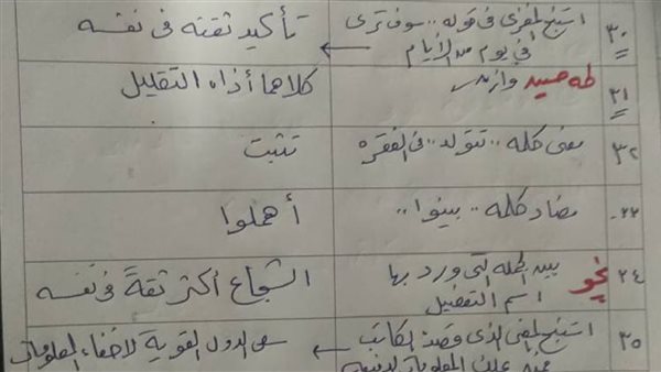 نموذج حل امتحان العربي للصف الثالث الثانوي 2025