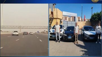 ضبط 3 أشخاص لاستعراضهم بسيارات على الصحراوى بنطاق قسم ثان العامرية
