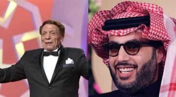 تركي آل الشيخ يزور الزعيم عادل إمام بمنزله ويكشف عن حالته الصحية|صورة