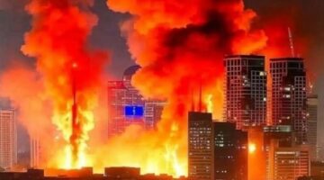 انفجارات ضخمة وقوية في مناطق مختلفة من إسرائيل وسط إطلاق صافرات الإنذار