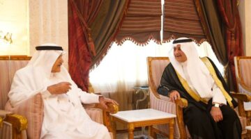 فهد بن سلطان يزور الخريصي في منزله – أخبار السعودية