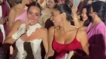 “أتمنالك حياة مليئة بالدفء والحب”.. دينا الشربيني تهنئ أمينة خليل بعد زفافها