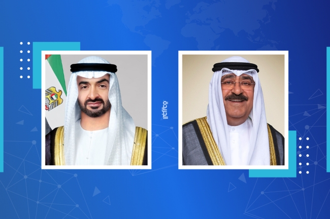 سمو الأمير يبحث مع الرئيس الإماراتي وولي العهد السعودي تطورات المنطقة