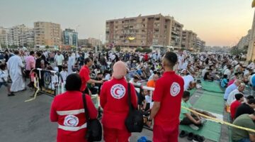 الهلال الأحمر المصري يشارك في تأمين احتفالات عيد الأضحى بالتواجد في المساجد والحدائق العامة