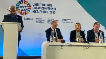 القومي لعلوم البحار ينظم فاعلية خلال مؤتمر الأمم المتحدة بالمنطقة الزرقاء بفرنسا