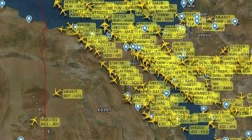 المطارات المصرية ترفع الاستعدادات القصوى لاستقبال الطائرات الفارة من أجواء الصراع بالمنطقة