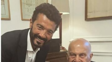 خالد النبوي يشارك لحظات مميزة مع الدكتور مجدي يعقوب في توقيع كتابه