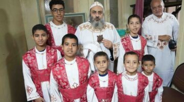 رسامة شمامسة بأبوقرقاص على يد الأنبا فيلوباتير أسقف الإيبارشية