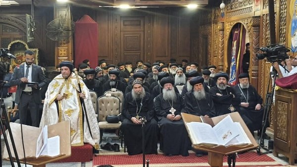 بحضور لفيف من الأساقفة.. حفل استقبال نيافة الأنبا أولوجيوس في قطاع كنائس عين شمس
