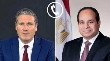 الرئيس السيسي يتلقى اتصالاً هاتفياً من رئيس وزراء المملكة المتحدة