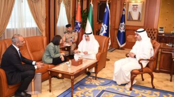 اليوسف يبحث مع سفراء أميركا والهند وباكستان موضوعات مشتركة