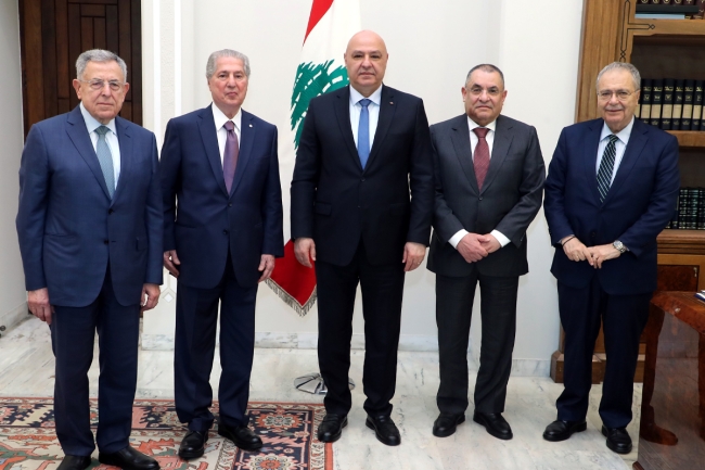 الصقر من «بعبدا»: نأمل في حلول شاملة تُنهي الأزمات وتُعيد إلى لبنان الاستقرار