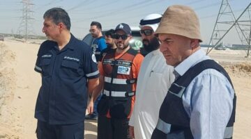 العصيمي يتفقّد مشروع تصريف الأمطار في «غرب عبدالله المبارك»