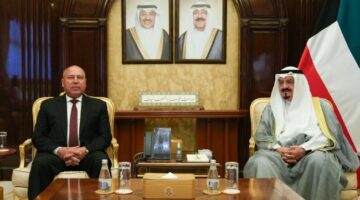 العبدالله يستقبل وزير النقل والصناعة المصري
