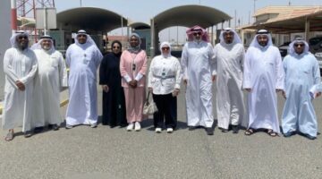 القلاف تفقدت منفذ العبدلي لمتابعة حركة البضائع والتفتيش الجمركي