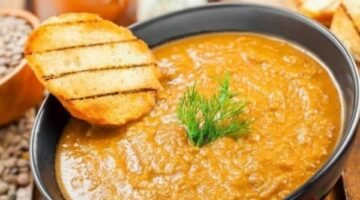طريقة عمل شوربة العدس المصرية