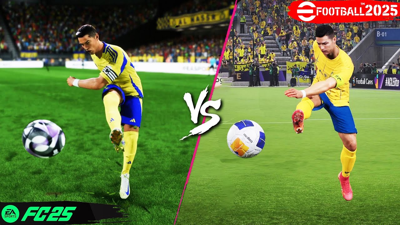 مقارنة حاسمة: eFootball 2025 ضد EA Sports FC 25 أيهما يستحق وقتك ومالك؟ | وطني